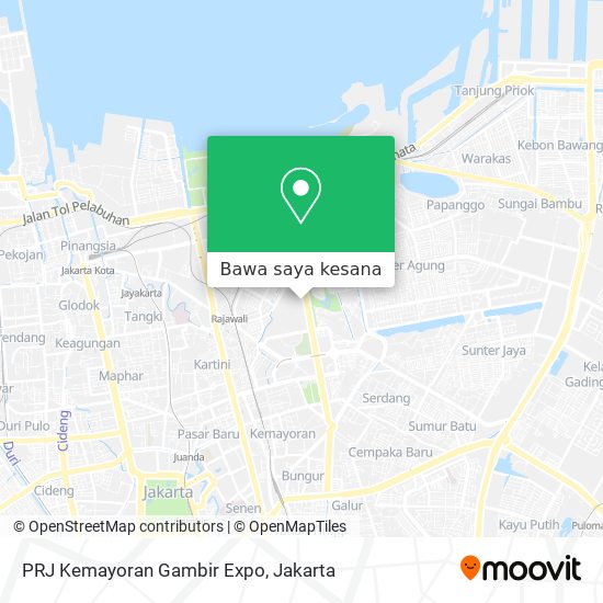 Peta PRJ Kemayoran Gambir Expo