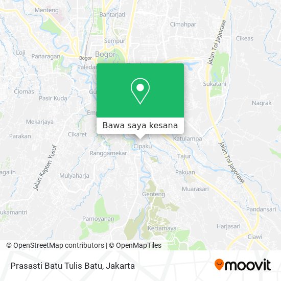 Peta Prasasti Batu Tulis Batu