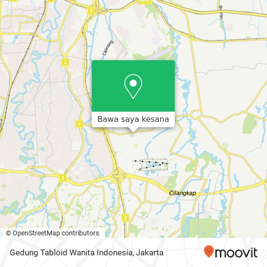 Peta Gedung Tabloid Wanita Indonesia