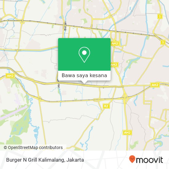 Peta Burger N Grill Kalimalang