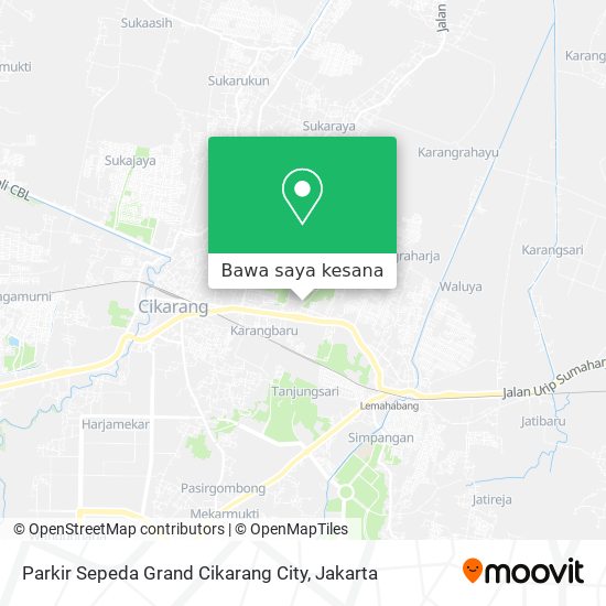 Peta Parkir Sepeda Grand Cikarang City