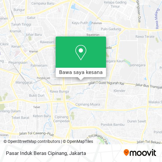 Peta Pasar Induk Beras Cipinang