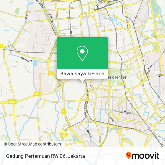 Peta Gedung Pertemuan RW 06