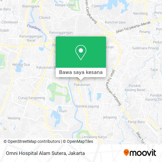 Peta Omni Hospital Alam Sutera