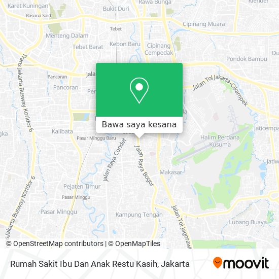 Peta Rumah Sakit Ibu Dan Anak Restu Kasih