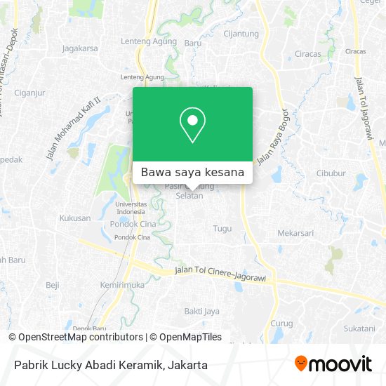 Peta Pabrik Lucky Abadi Keramik