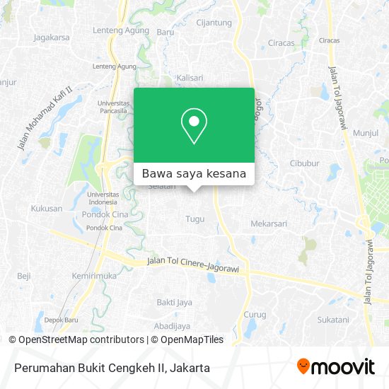 Peta Perumahan Bukit Cengkeh II