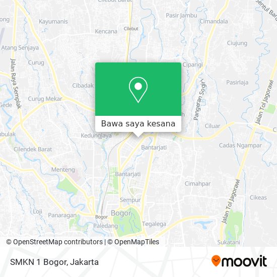 Peta SMKN 1 Bogor