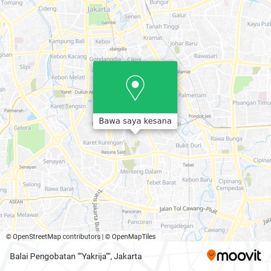 Peta Balai Pengobatan ""Yakrija""