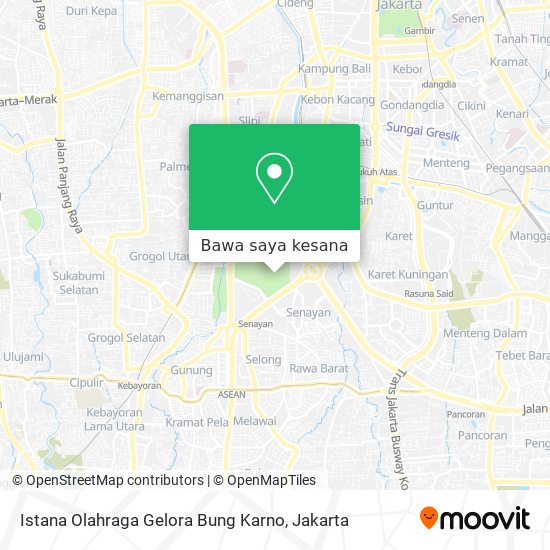 Peta Istana Olahraga Gelora Bung Karno