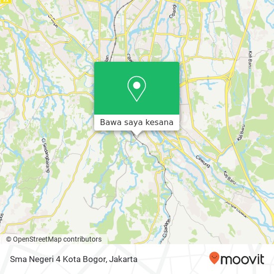 Peta Sma Negeri 4 Kota Bogor