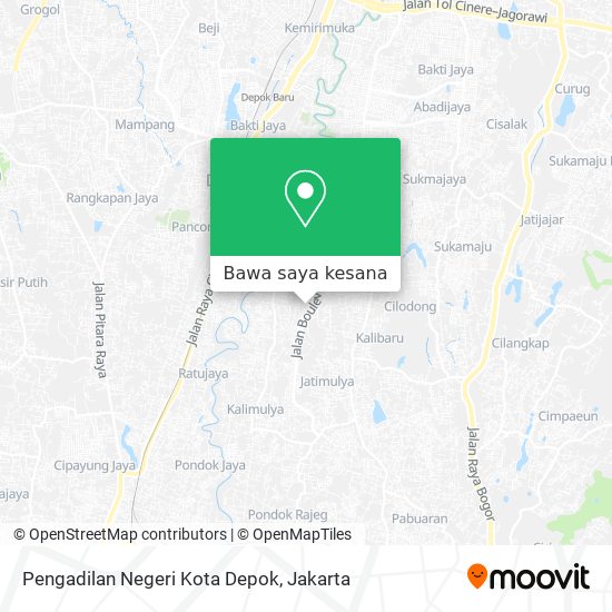 Peta Pengadilan Negeri Kota Depok