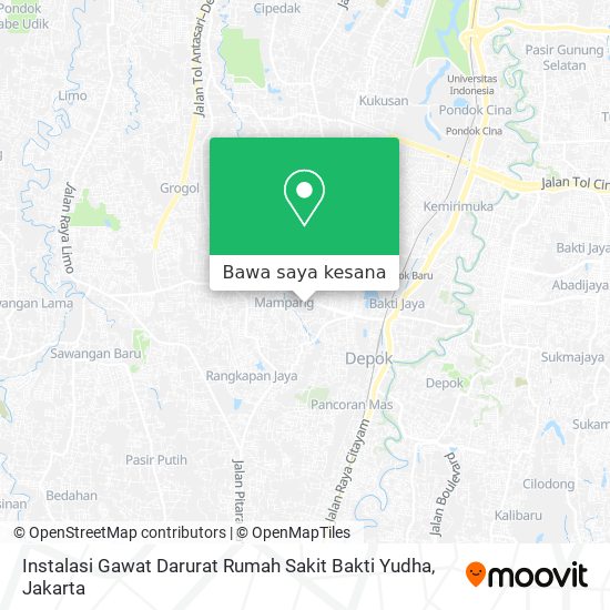 Peta Instalasi Gawat Darurat Rumah Sakit Bakti Yudha