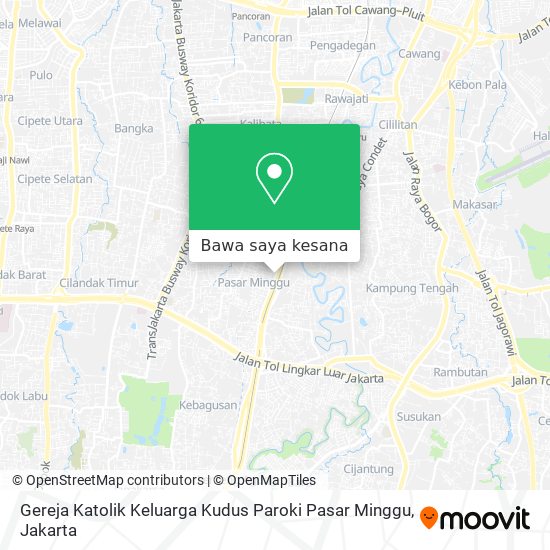 Peta Gereja Katolik Keluarga Kudus Paroki Pasar Minggu
