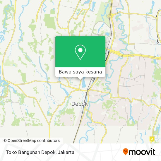 Peta Toko Bangunan Depok