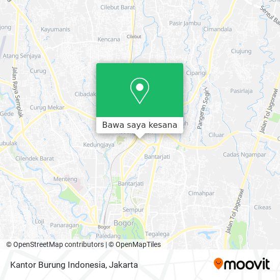 Peta Kantor Burung Indonesia