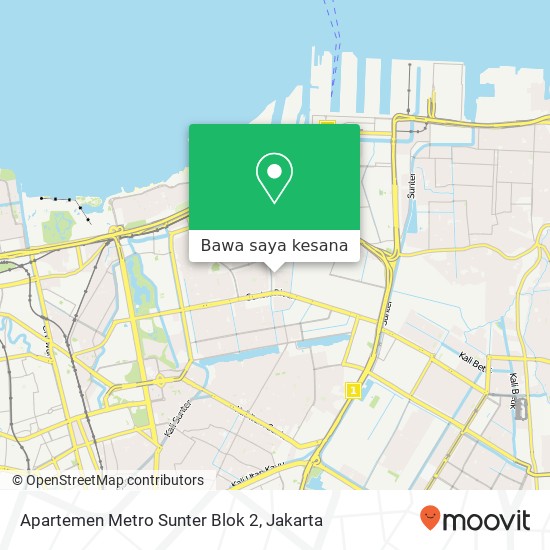 Peta Apartemen Metro Sunter Blok 2