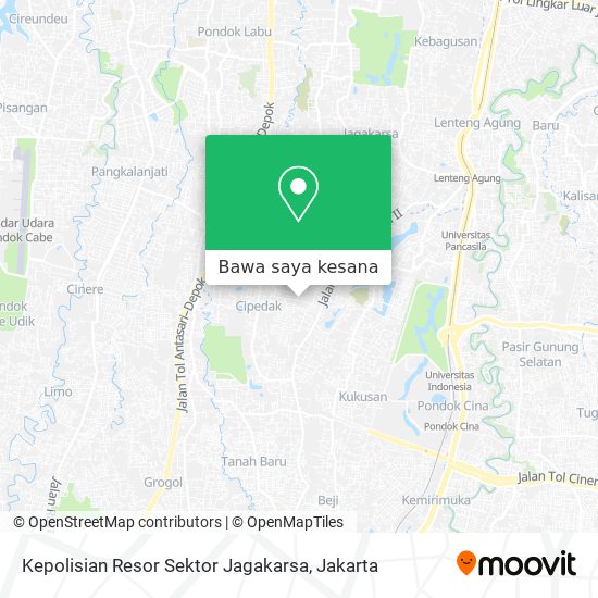 Peta Kepolisian Resor Sektor Jagakarsa