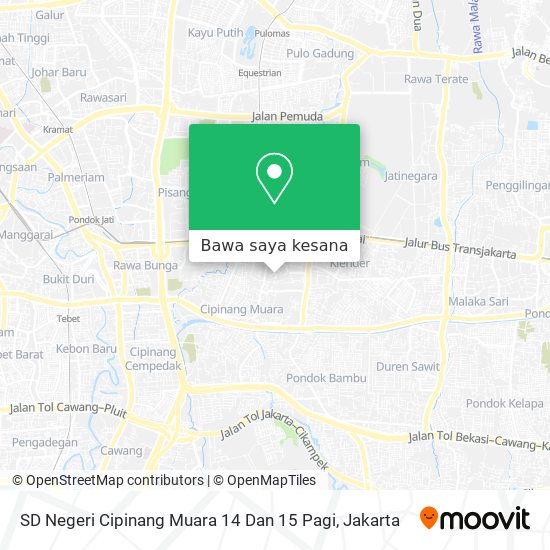 Peta SD Negeri Cipinang Muara 14 Dan 15 Pagi