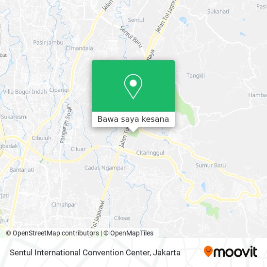 Peta Sentul International Convention Center