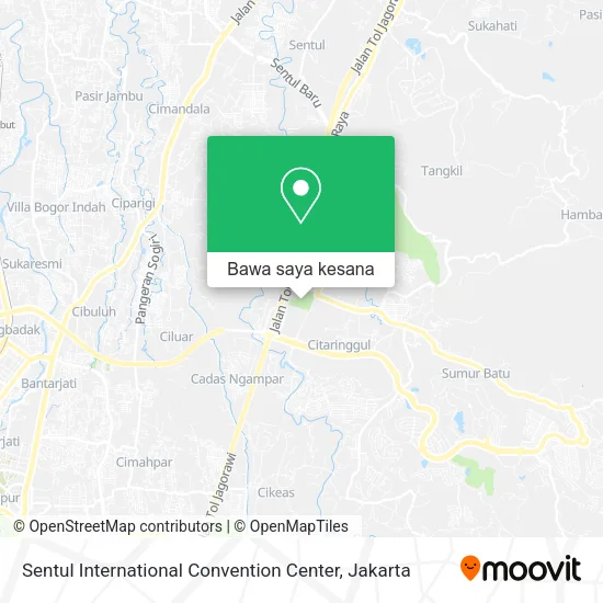 Peta Sentul International Convention Center