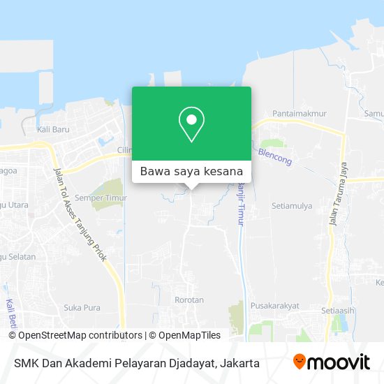 Peta SMK Dan Akademi Pelayaran Djadayat
