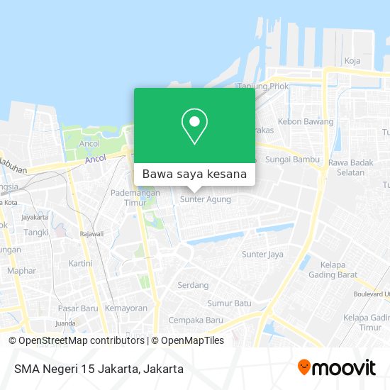 Peta SMA Negeri 15 Jakarta