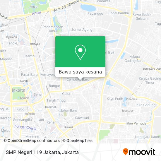 Peta SMP Negeri 119 Jakarta