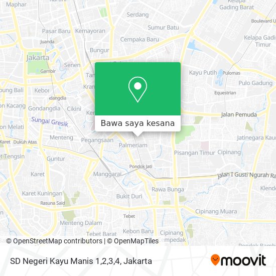Peta SD Negeri Kayu Manis 1,2,3,4