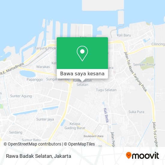 Peta Rawa Badak Selatan