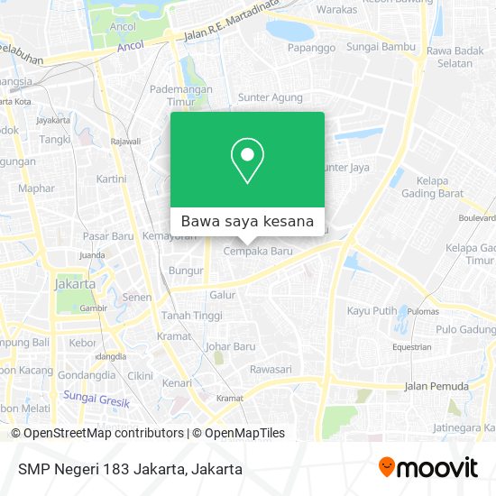 Peta SMP Negeri 183 Jakarta