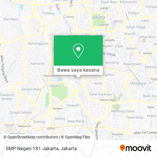 Peta SMP Negeri 181 Jakarta