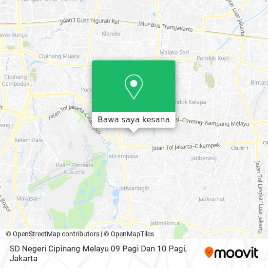 Peta SD Negeri Cipinang Melayu 09 Pagi Dan 10 Pagi