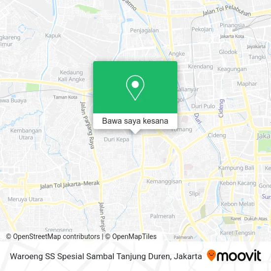 Peta Waroeng SS Spesial Sambal Tanjung Duren
