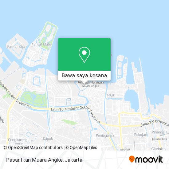 Peta Pasar Ikan Muara Angke