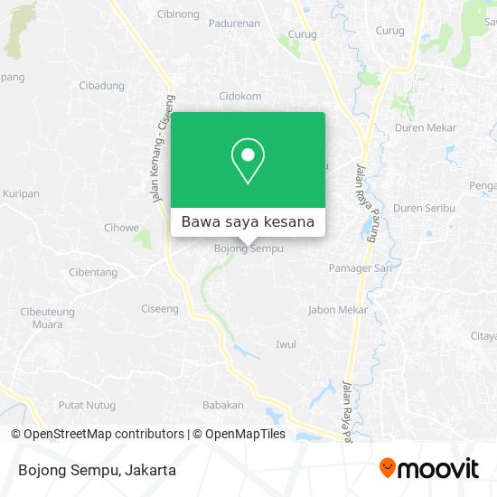 Peta Bojong Sempu