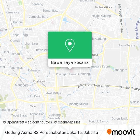 Peta Gedung Asma RS Persahabatan Jakarta