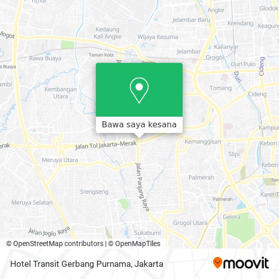 Peta Hotel Transit Gerbang Purnama