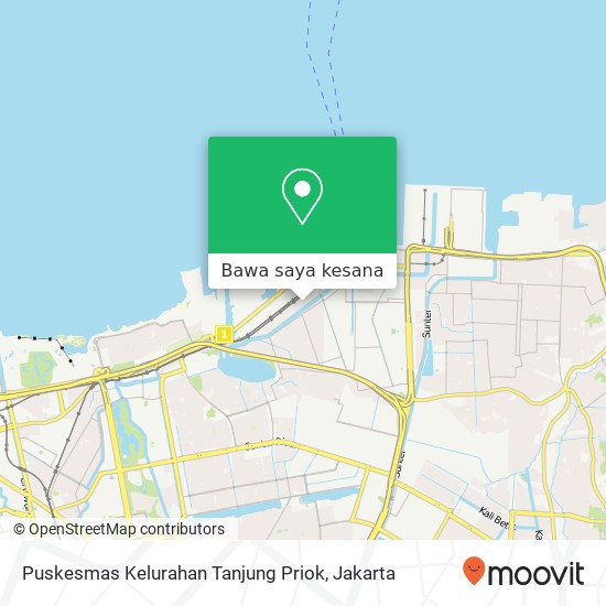 Peta Puskesmas Kelurahan Tanjung Priok