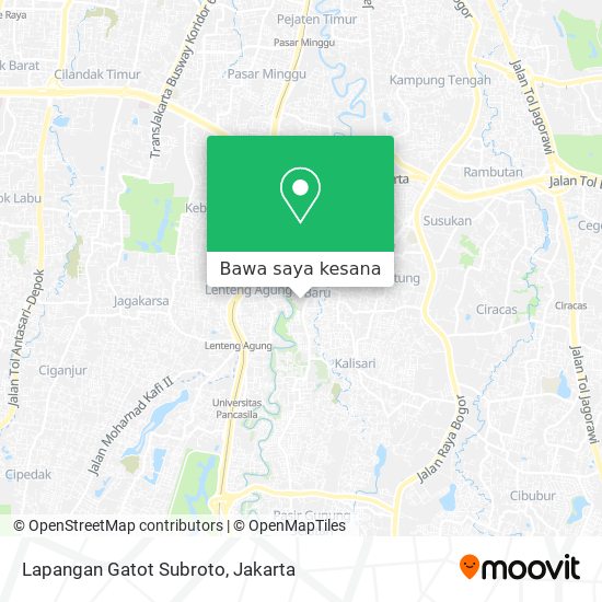 Peta Lapangan Gatot Subroto