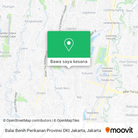 Peta Balai Benih Perikanan Provinsi DKI Jakarta