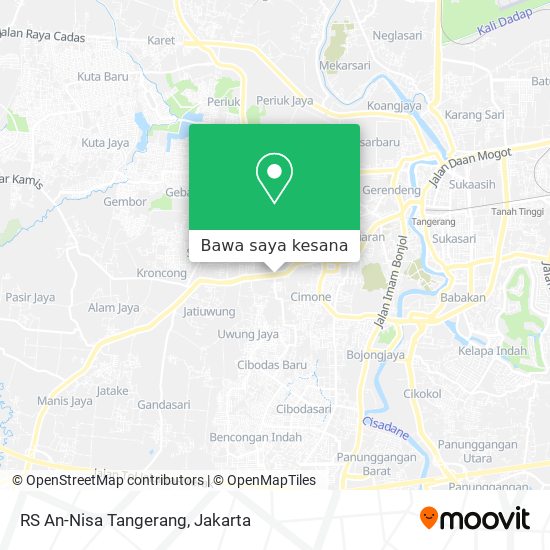 Peta RS An-Nisa Tangerang
