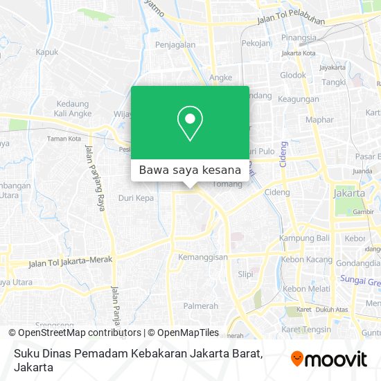 Peta Suku Dinas Pemadam Kebakaran Jakarta Barat