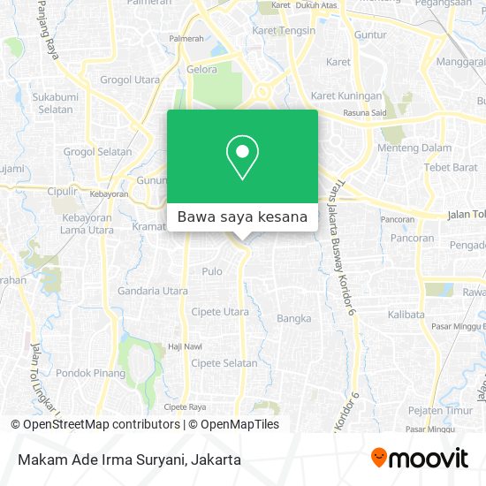 Peta Makam Ade Irma Suryani