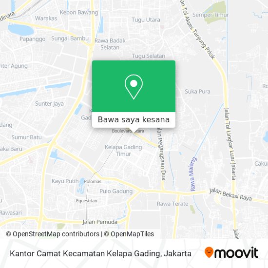 Peta Kantor Camat Kecamatan Kelapa Gading