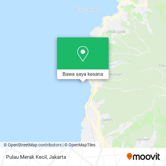 Peta Pulau Merak Kecil