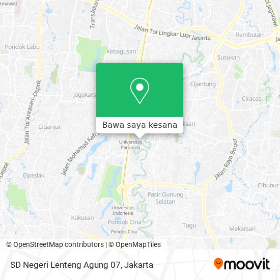 Peta SD Negeri Lenteng Agung 07