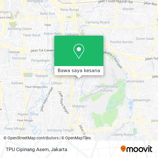 Peta TPU Cipinang Asem