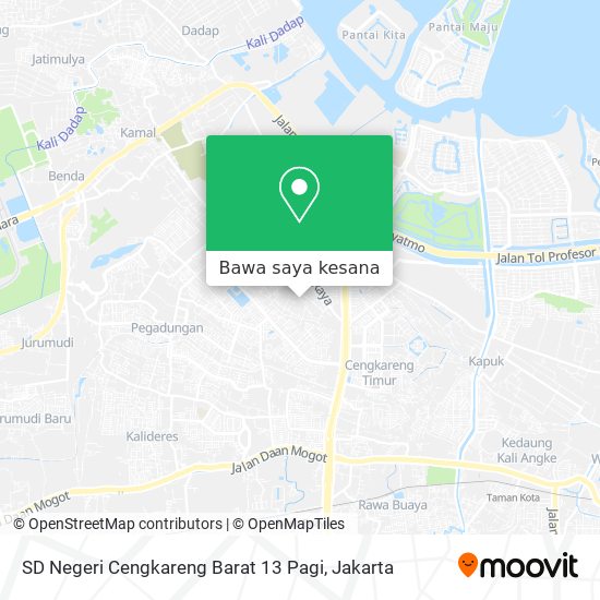 Peta SD Negeri Cengkareng Barat 13 Pagi