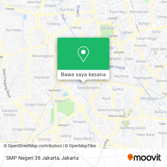 Peta SMP Negeri 38 Jakarta